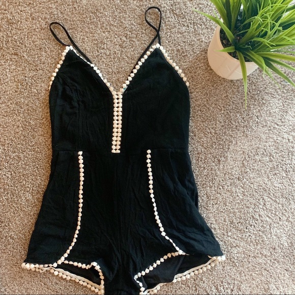 Pants - BRAND NEW Black and White Romper M